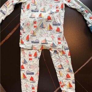 Little Sleepies Nautical Pajama Set - Blue and Red
